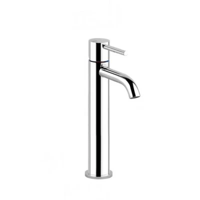 Rubinetto Miscelatore Lavello Bagno Lavabo Cromo Alto Ottone Cromato Cucina 30CM