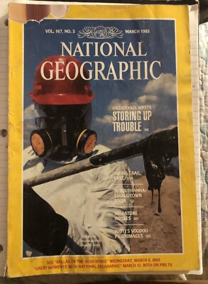 Vintage National Geographic Magazine Lot, Featuring “Haunted Eyes