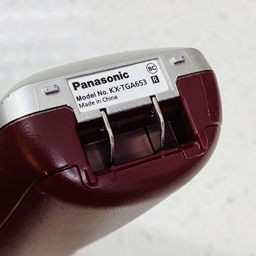 Panasonic KX-TGA653R Replacement Handset-Wine Red w/ Charging Dock PNLC1010 YA - Zdjęcie 6 z 13