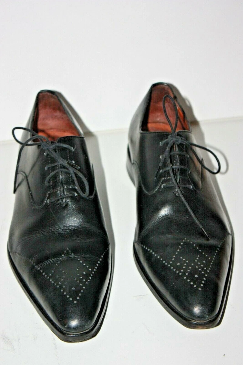 John Mac Gray richelieu Derby Shoes all Leather Black T 7 UK 7.5
