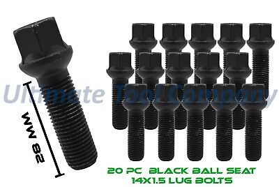 02-09 W211 TPI Black Wheel Bolt Nut Covers 17mm Nut for Merc E-Class E55 AMG