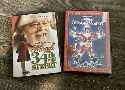 Christmas DVDs Miracle on 34th Street & National Lampoon s Christmas Vacation