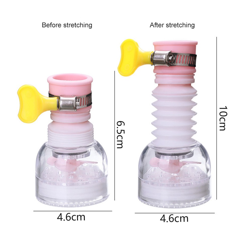 Faucet Extender 360°Flexible For Kitchen Sink Tap Spray Head Attachment
