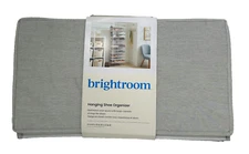 Brightroom Hanging Shoe Organizer Light Gray 44 Pockets - New