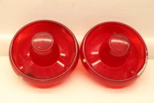 PAIR OEM 1953 1954 Ford by Stimsonite Tail Stop Directional Light Lens FRST-53