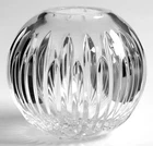 Waterford Carina Crystal Rose Bowl 4” Cut Glass Vase Ireland Round