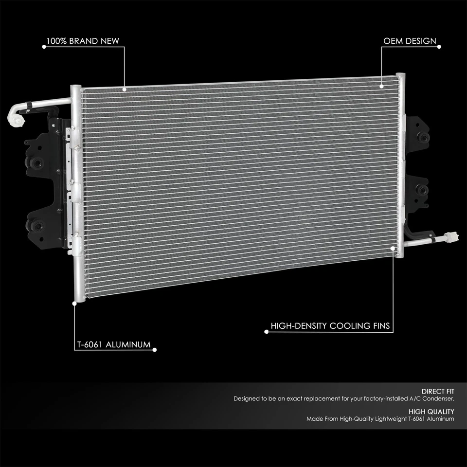 For 1996-2002 Express Savana 1500 2500 3500 OE Style Aluminum A/C Condenser - Image 2 of 4