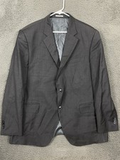 Peter Millar Blazer Men's 46R Dark Gray Wool 2 Btn Double Vent Wool