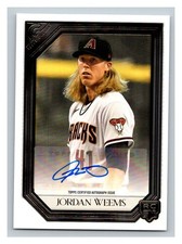 2021 Topps Gallery - Rookie Autographs Jordan Weems #RA-JW (AU, RC)