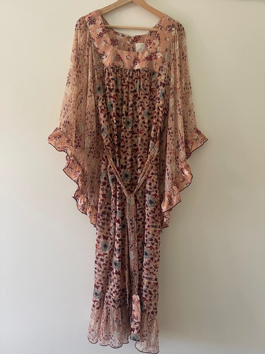 chinese dress ladies Buy Anna Sui Women's Garden of Eden Maxi Dress, Black/Multi, 0 US at  Amazon.in