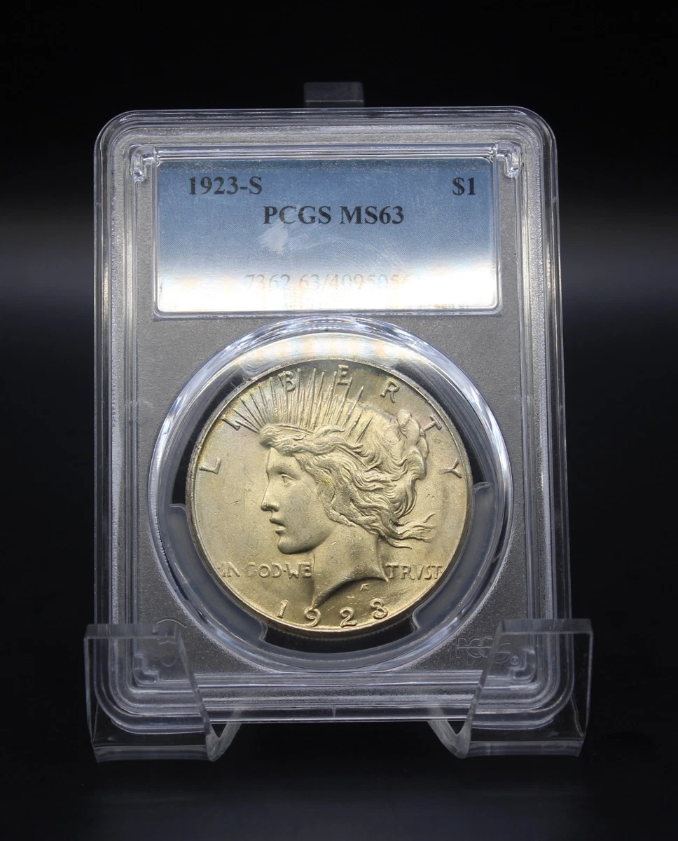 25+ MS 63 Graded 1923 Year Peace Dollars (1921-1935) for sale