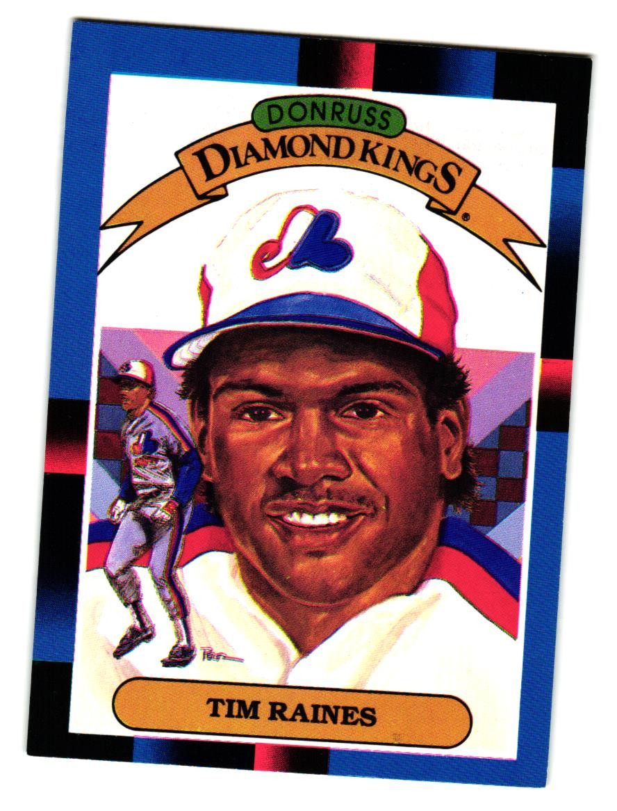 1988 Donruss - Diamond Kings Tim Raines #2 Montreal Expos HOF
