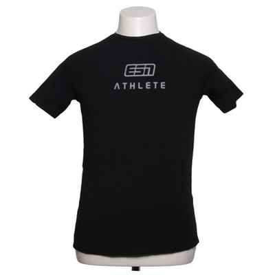 ESN, T-shirt, Größe: S, Schwarz, Baumwolle/Elasthan, Print, Herren #UhW
