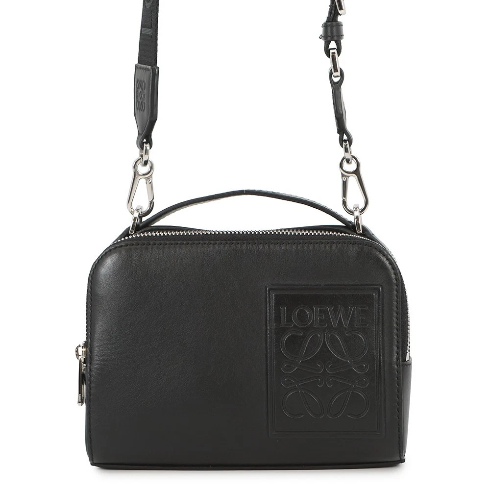 Loewe — LOEWE Crossbody camera bag Size Mini Satin Calf Leather Black C565R41X05