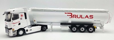 ELIGOR, RENAULT T HIGH 4x2 2023 mit Pulvée-Tank BRULAS Transport, 1/43, ELI11...