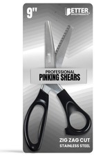 Professional Pinking Shears, 9" Stainless Steel Fabric Pinking Shears, Dressm...