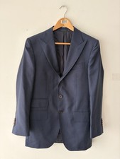 Suitsupply Washington Navy Check Suit Set Size 36