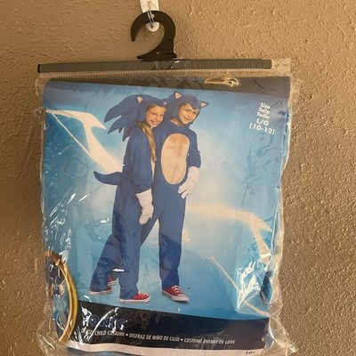 Sonic The Hedgehog Boys Costume Size L(10-12) Inflatable Head Blue Complete 2022