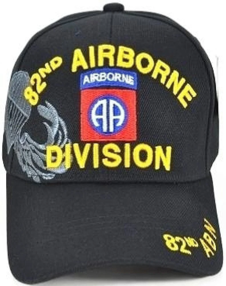 82nd Airborne Division M186 Shadow Mens Cap [Black - Adjustable]