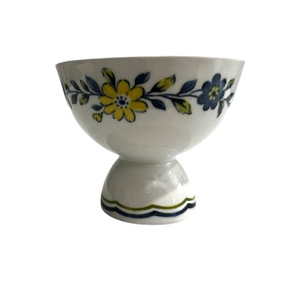 Vintage Nikko China Early Bird Pedestal Sherbet Dish Egg Cup Hand Painted
