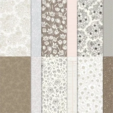 Stampin Up * ABIGAIL ROSE * DSP, 24 sheets 6x6 Paper, VINTAGE, BROWNS/PINKS