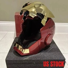 US Autoking Iron Man Helmet MK5 1/1 Voice-controlled Mask Transform Cosplay Prop