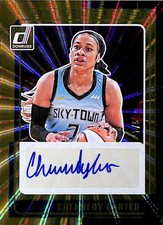 2025 Donruss WNBA Signature Series Black Gold Laser #44 Chennedy Carter Auto 1/5