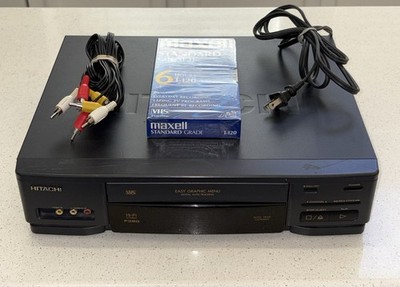 VINTAGE HITACHI VT-F380A STEREO VCR VHS PLAYER FULLY TESTED
