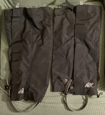 EMS High-Performance Waterproof Gaiters Vintage Shin Snow Guards Large Black