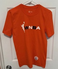 WNBA T-Shirt Youth Size Small Orange Short Sleeve Connecticut Sun logo frt right