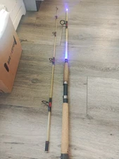 Berkley Glowstik 7’ 2 Piece Model GSS702M Medium Action Spinning Rod. Works!