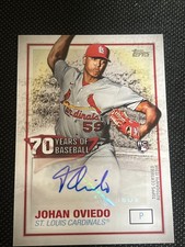 2021 Topps - 70 Years of Baseball Autographs Johan Oviedo #70YA-JO (AU RC) Auto