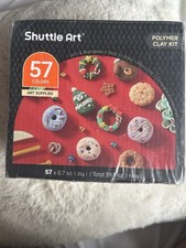 Shuttle Art Polymer Clay Set 50 Farben 19 Werkzeuge 10 Zubehör