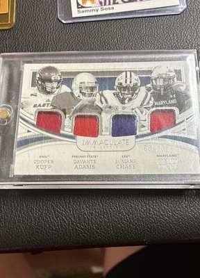 2022 Panini Davante Adams, Ja'Marr Chase, Stefon Diggs #IM-19 /99 (MEM)
