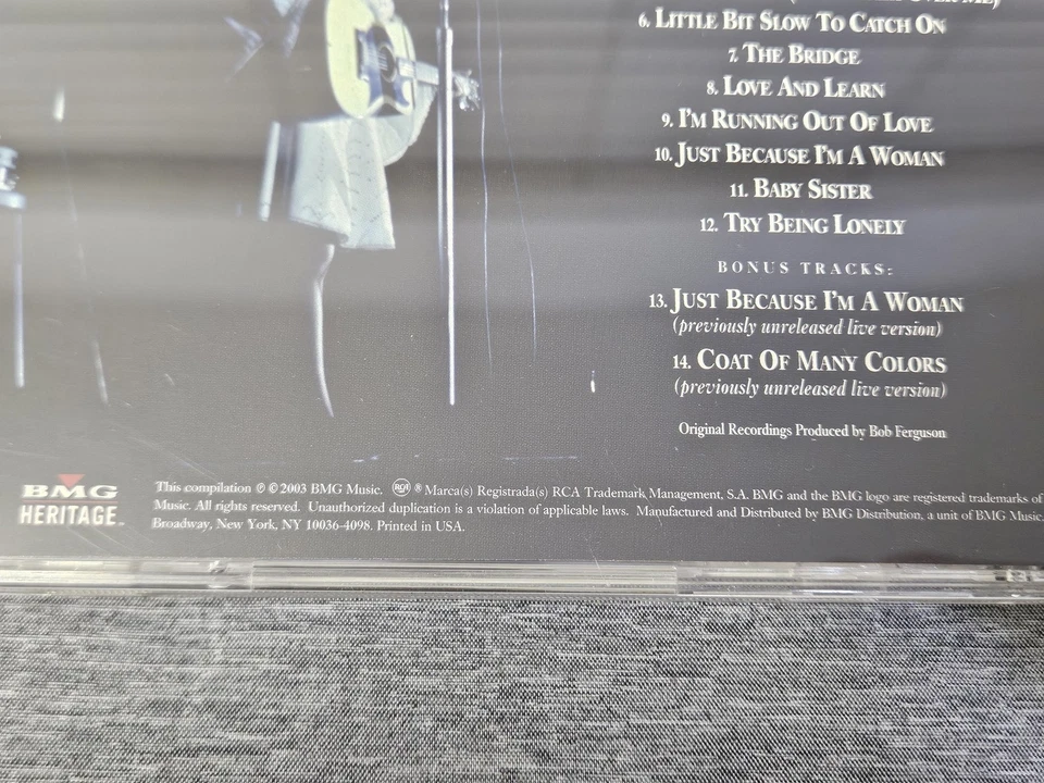 Dolly Parton CD Just Because I'm a Woman 2003 BMG Heritage RCA Country Album Foto 4 de 4