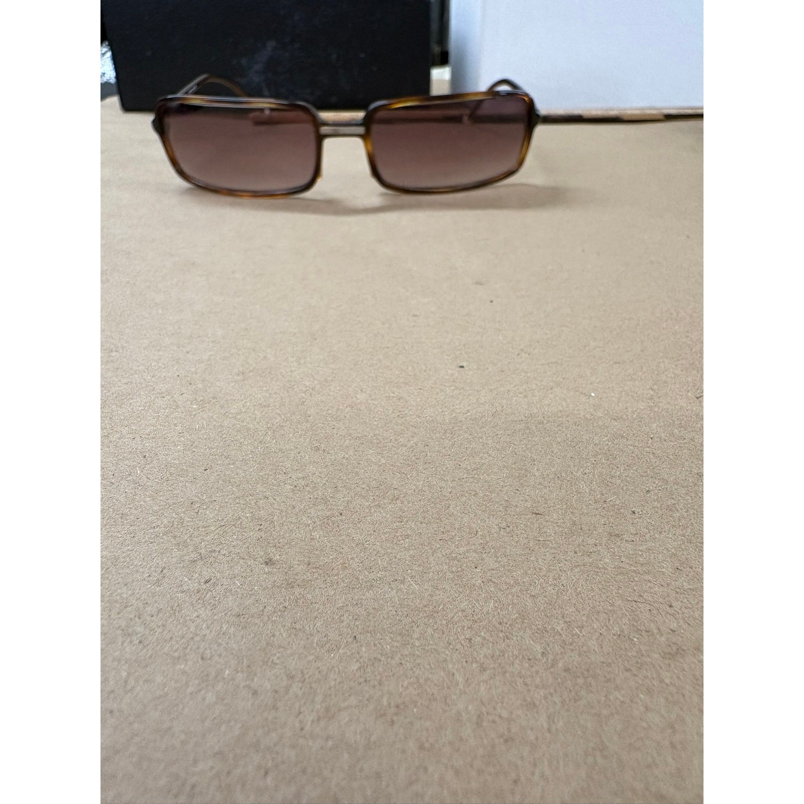 Chanel Rectangular Tortoise Shell Frame/ Faux Pea… - image 10