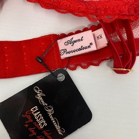 Agent Provocateur Denver Red Lace 34C/3 Set NWT