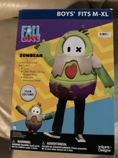 Fall Guys RARE Zombean Zombie Bean Childs Boys Halloween Costume Size M-XL NEW
