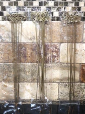 Place Card Holders Sunnyray 30 Pieces Metal Wire Floral Picks Wire Stand 13 Inch