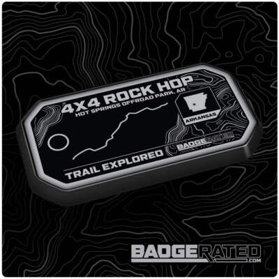 4x4 Rock Hop Trail Badge (Hot Springs Off-Road Park, AR)