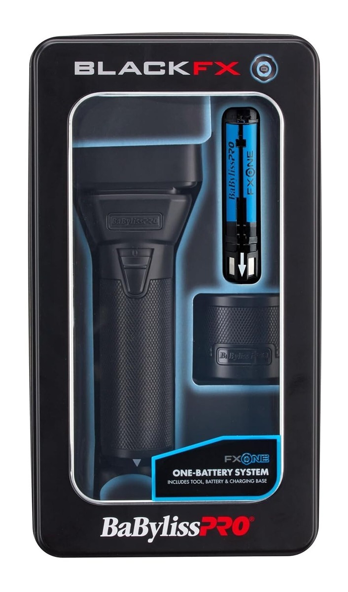Babyliss Pro Matte Black FXONE Professional Shaver+Battery+Stand