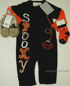 Aalizzwell Toddler Baby Halloween Romper Outfit PJS for Kids Funny Mummy Onesie