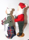 SANTA WORKBENCH 12" Caroler DOLL Figures SANTA w/Toy & MS CLAUS w/Cinnamon Rolls — photo 4