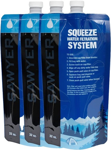 Sawyer Products SP140 1 Liter Personal Water Bottle Filter - 0.1 Micron, Removes Bacteria & Protozoa
