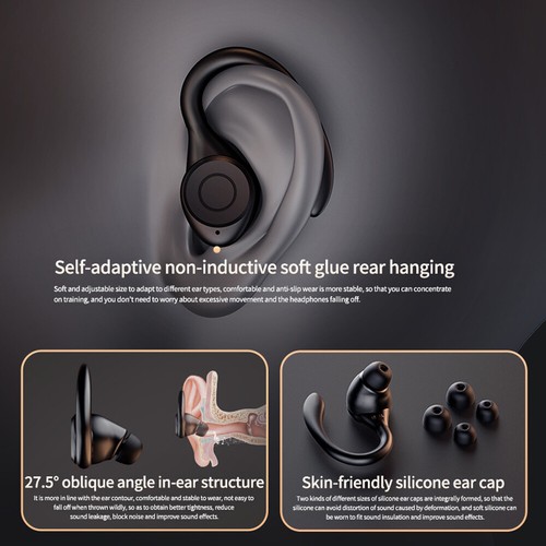 Bluetooth 5.3 Wireless Headset TWS Earphones Earbuds Stereo Ear Hook Headphones - Picture 4 of 14