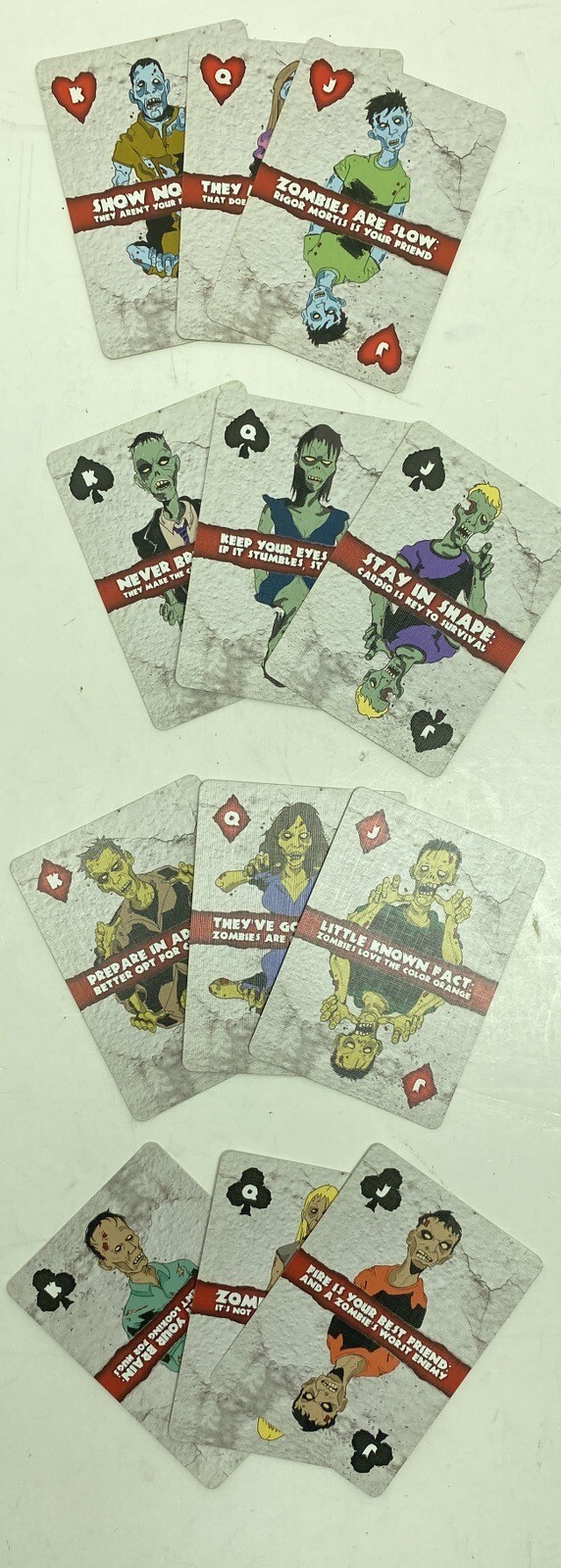 Bicycle Zombie Playing Cards Poker Size Deck Art Design by T. Brainard