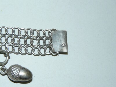 Bracelet Gourmette Souple En Argent 925 Avec Breloque - Style Mexicain