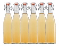 Bügelflaschen 500ml Bügelverschluß klein leer Einmach Flaschen für Likör Saft Öl
