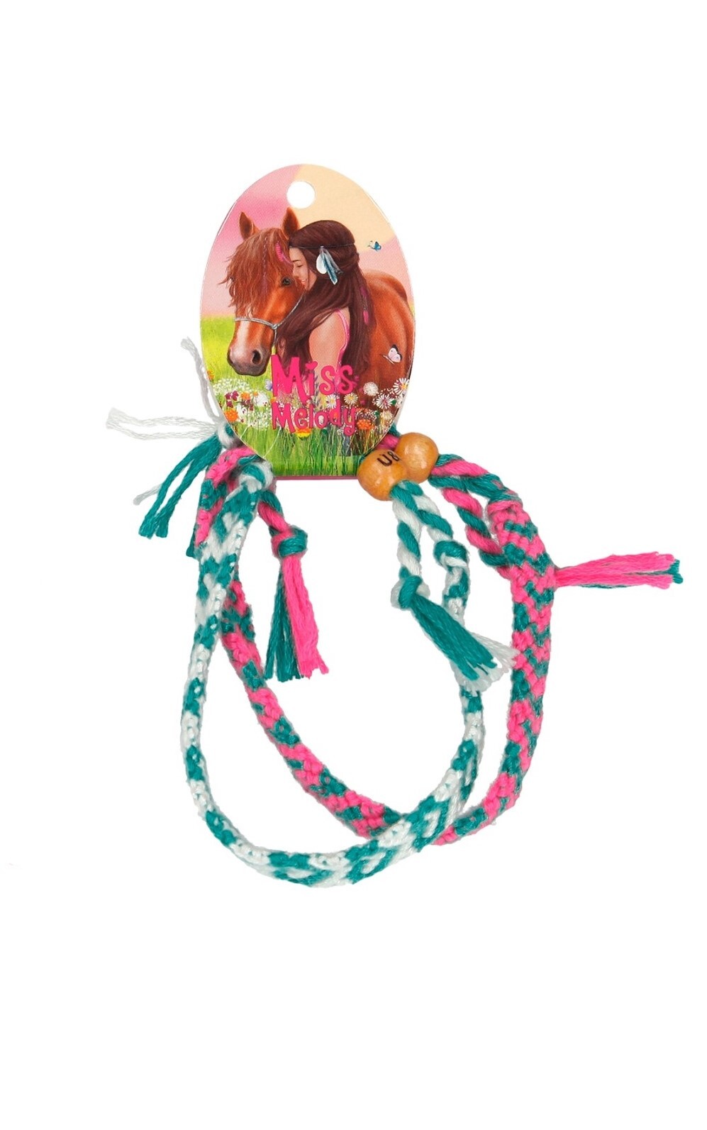 Depesche Miss Melody friendship bracelets 2 pk bracelet friends HORSE pink green