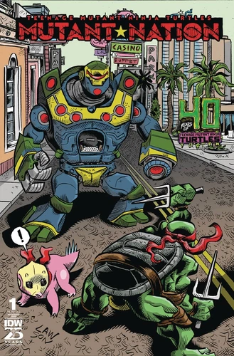 TMNT MUTANT NATION #1 40TH ANNIV VARIANT IDW COMICS NINJA TURTLES